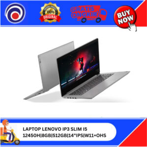 LAPTOP LENOVO IP3 SLIM I5 12450H|8GB|512GB|14″IPS|W11+OHS