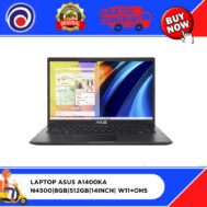 LAPTOP ASUS A1400KA N4500 | 8GB | 512GB | 14INCH | W11+OHS