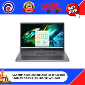 LAPTOP ACER ASPIRE A515-58 I9 13900H 16GB|512GB|15,6 IPS|IRIS XE|W11+OHS