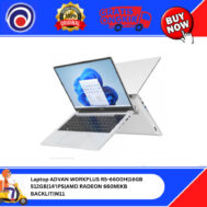 Laptop ADVAN WORKPLUS R5-6600H | 16GB | 512GB | 14’IPS | AMD RADEON 660M | KB BACKLIT | W11