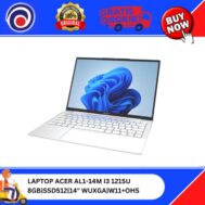 LAPTOP ACER AL1-14M I3-1215U|8GB|SSD 512GB|14″ WUXGA|W11+OHS