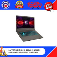 LAPTOP MSI THIN 15-B12UCX I5-12450H|8GB|SSD512|15,6″IPS|RTX2050|W11