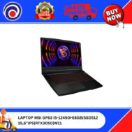 LAPTOP MSI THIN GF63 I5-12450H|8GB|SSD512|15,6″IPS|RTX3050|W11